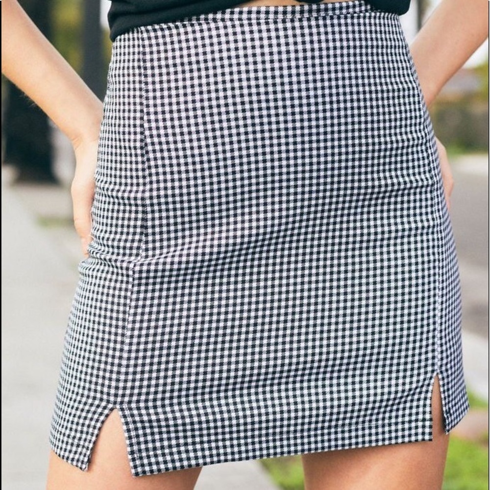 John Galt Plaid Cara Skirt
